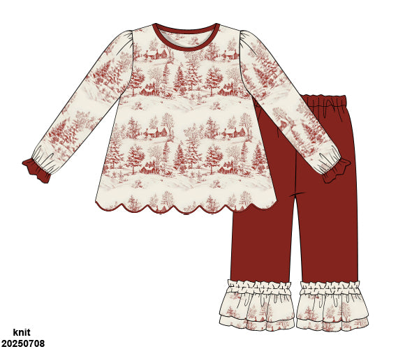 Christmas Vintage Toile