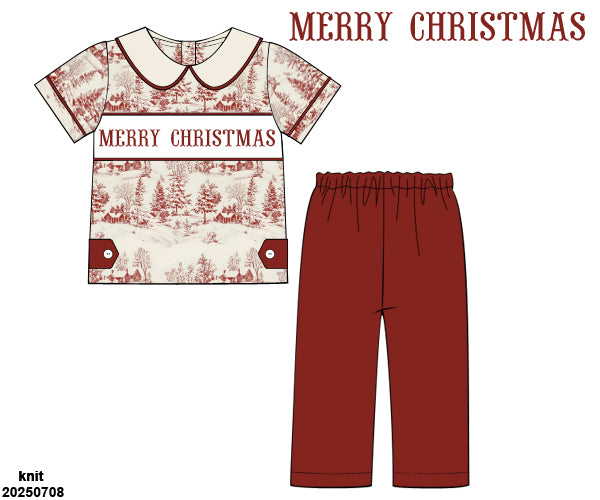 Christmas Vintage Toile