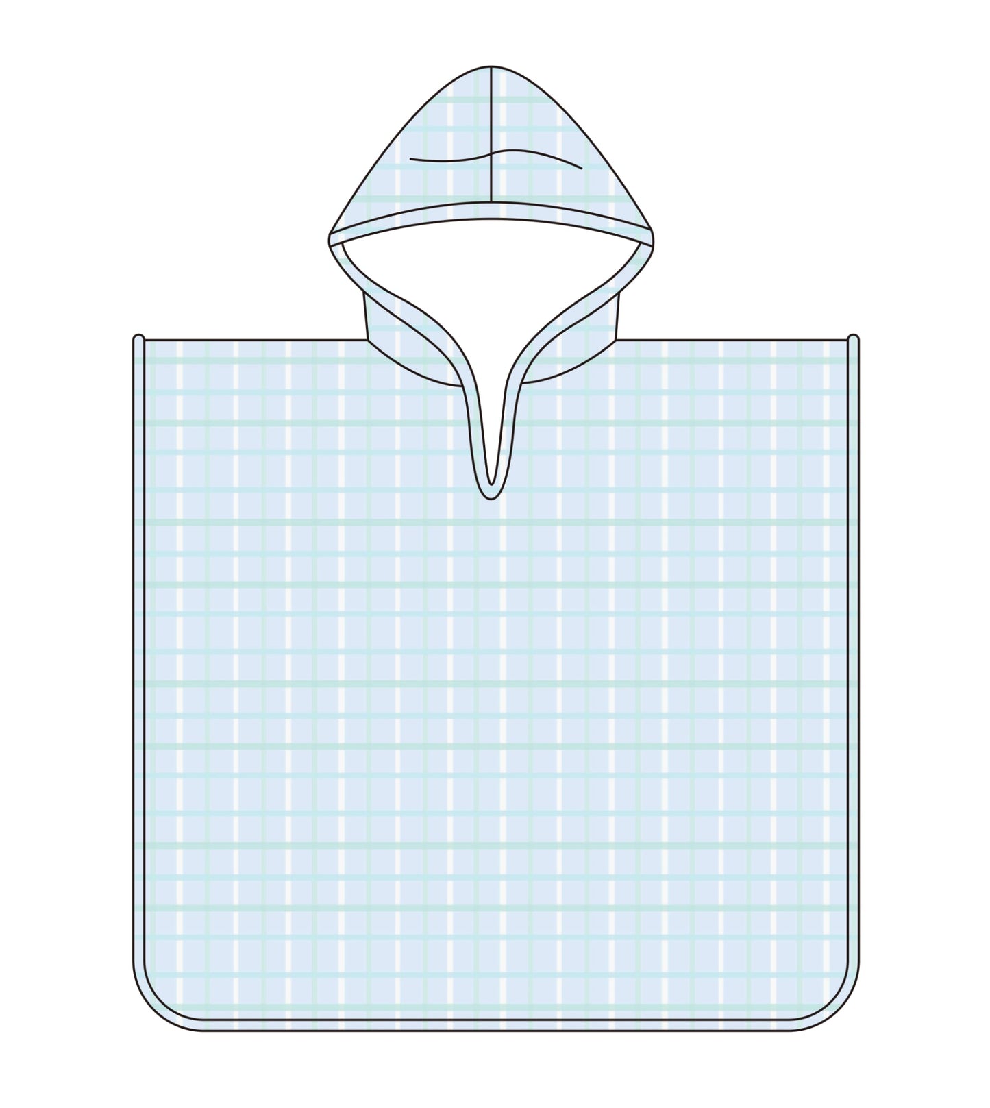 plaid towel cover up FINAL SALE