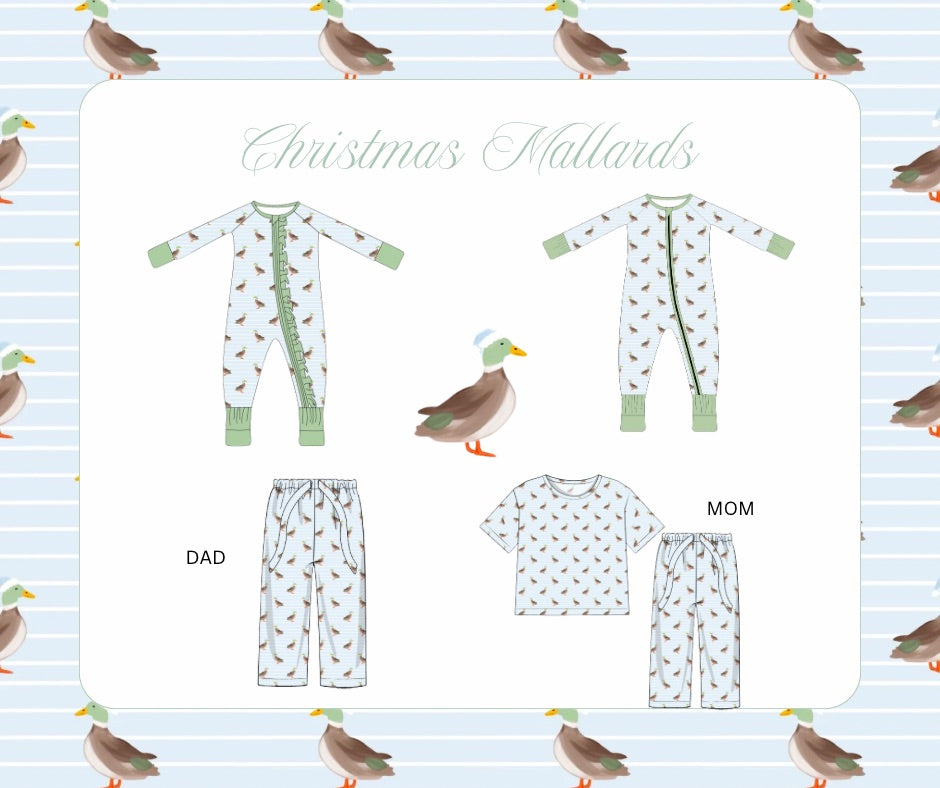 CHRISTMAS MALLARDS - KIDS PANT SET