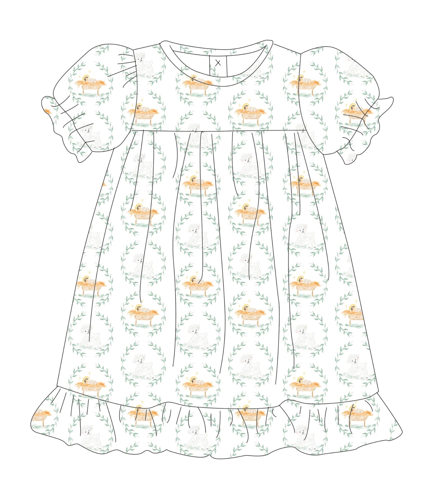 NATIVITY - GIRLS NIGHTGOWN
