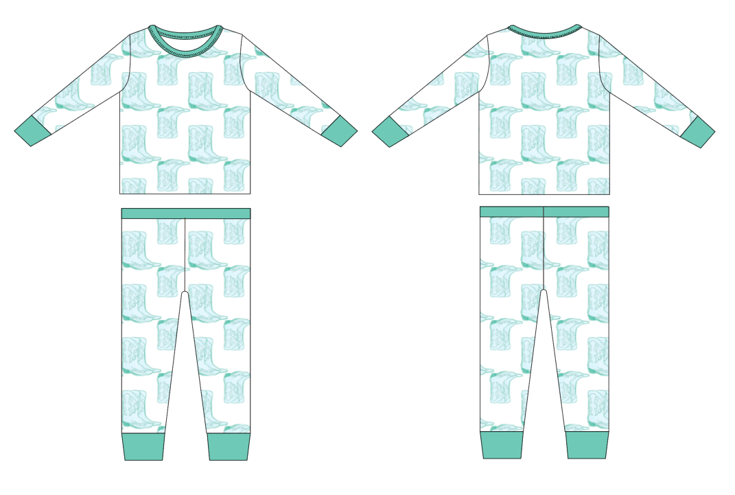 Boy Boots Bamboo set