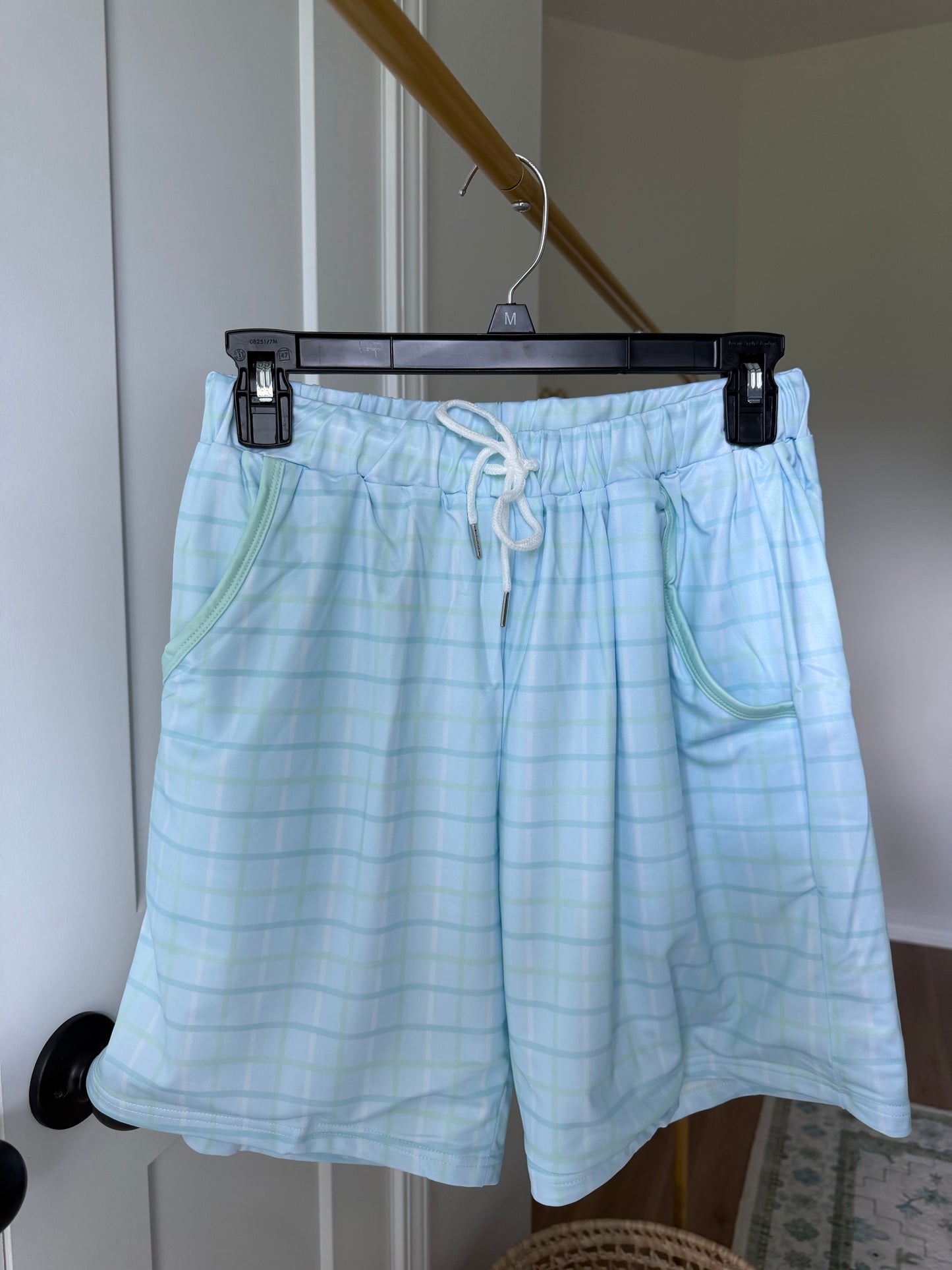 Plaid swim shorts adults FINAL SALE