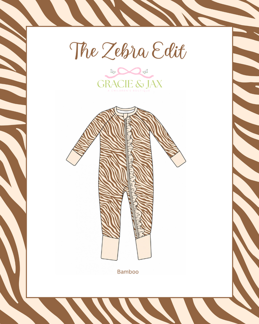Zebra Print Bamboo Zippy (ETA Jan)