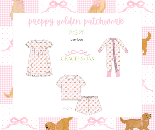 preppy golden patchwork bamboo ZIPPY EXTRAS