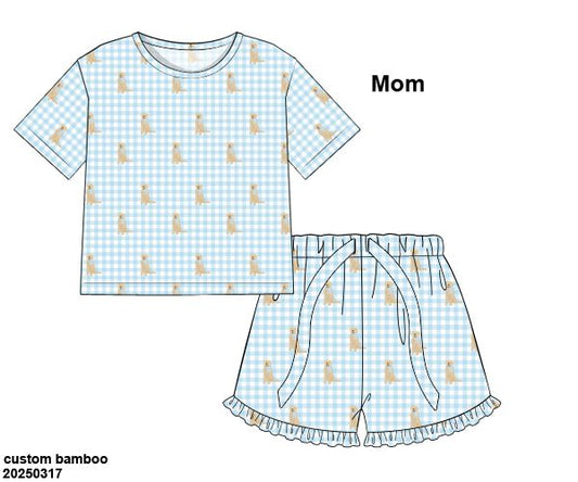 Mom Gingham Golden set