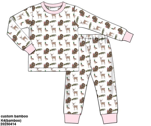 Girl's Hunting Season Bamboo Set