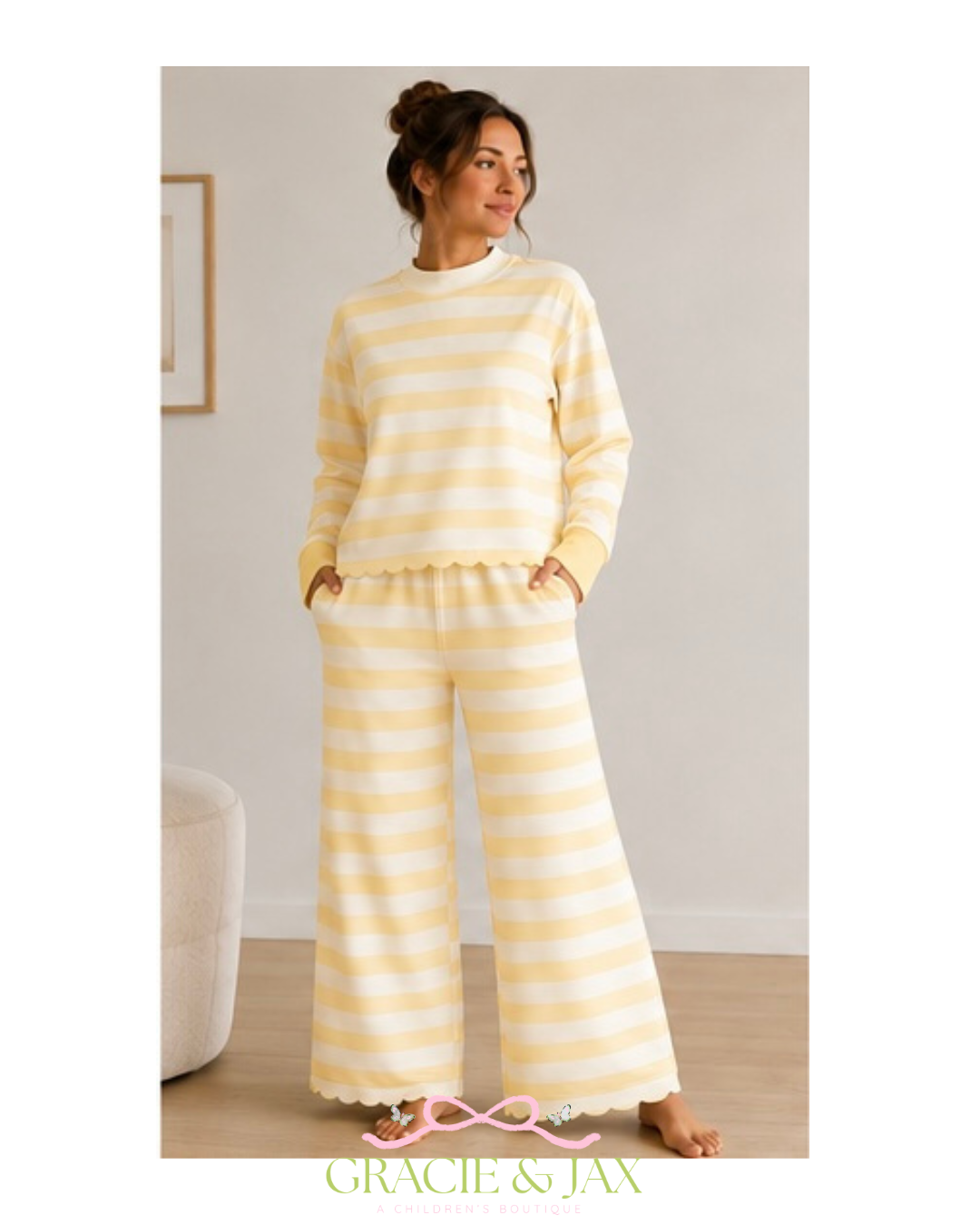 Mom & Me Yellow Stripe Set (ETA JAN)