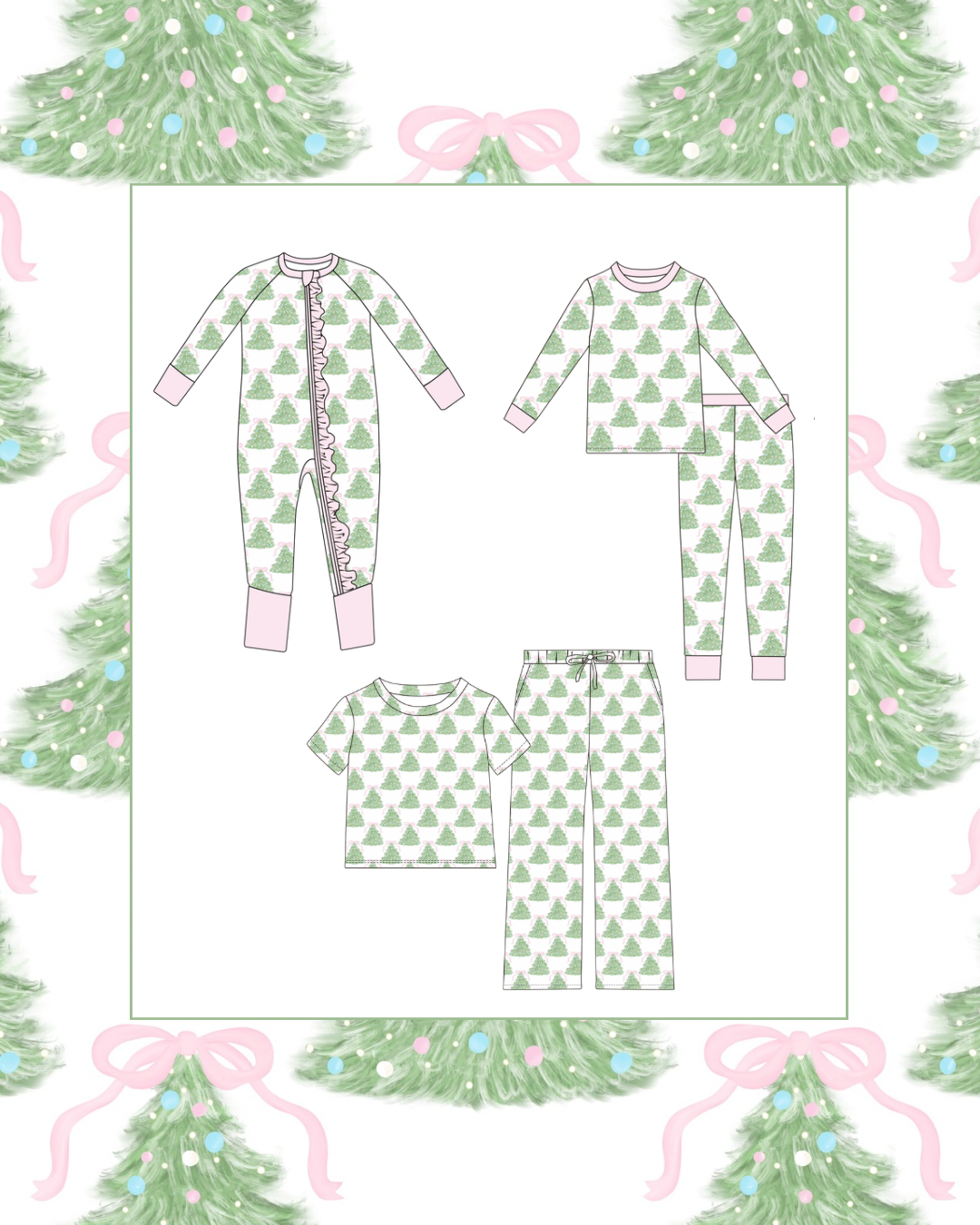 Christmas Tree Bamboo Zippy (ETA Nov)