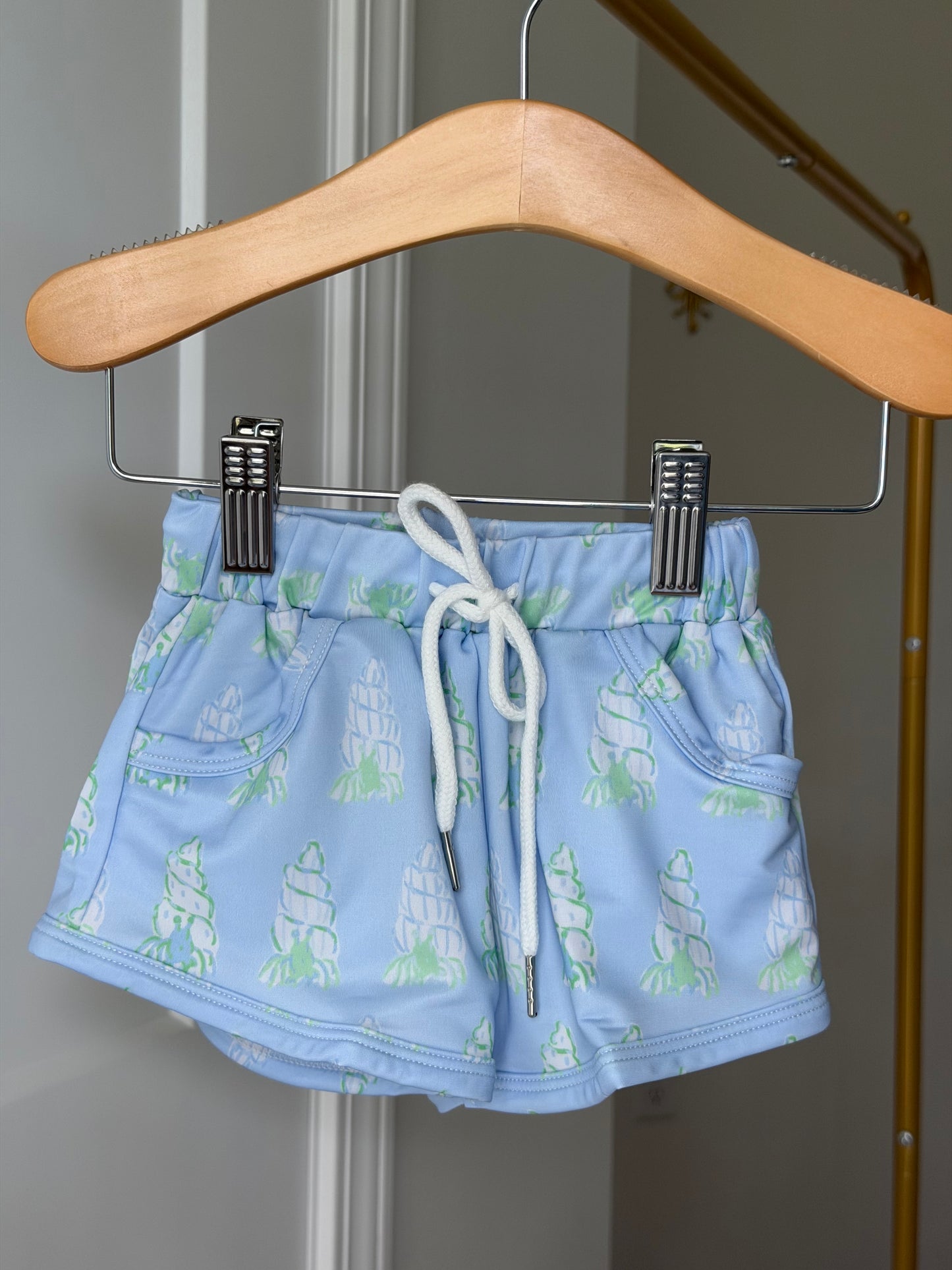 Watercolor Crab swim shorts FINAL SALE
