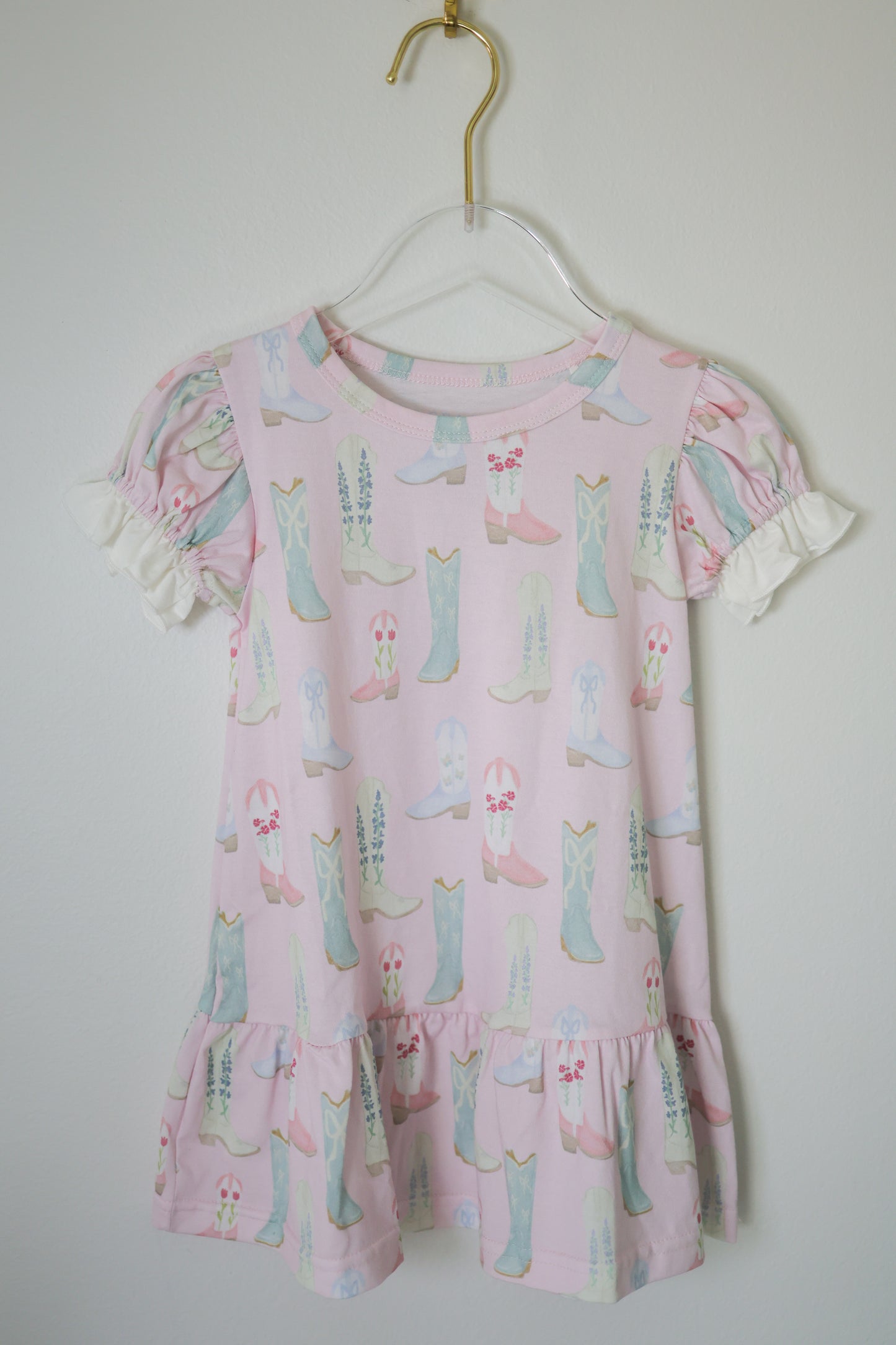 Girly Boots Pima Cotton DRESS