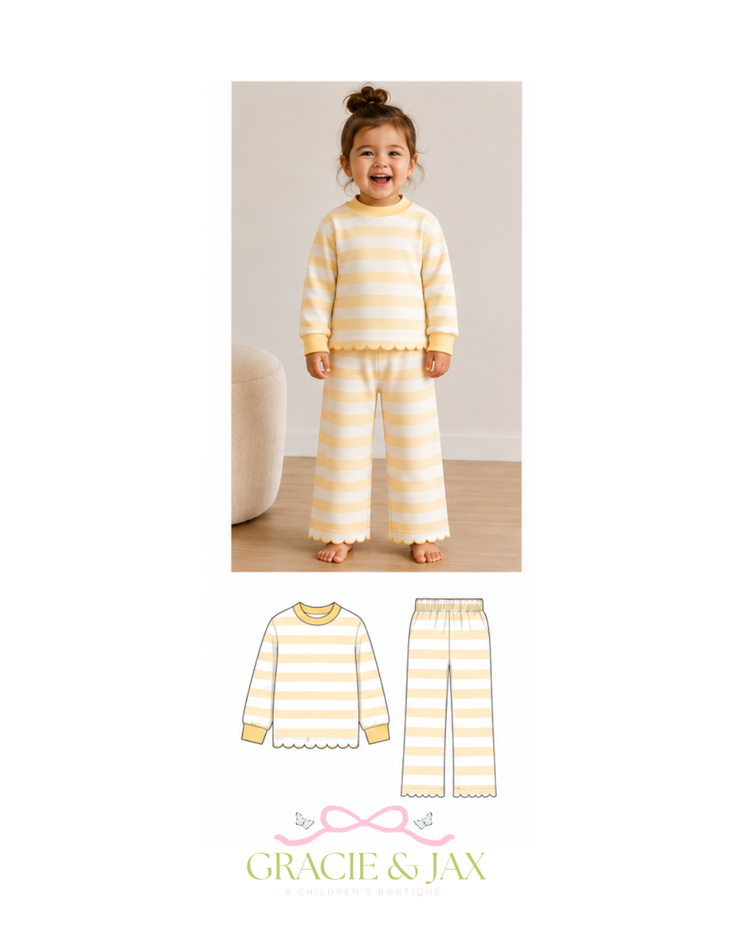 Mom & Me Yellow Stripe Set (ETA JAN)