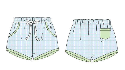 Plaid swim shorts boys (eta June)
