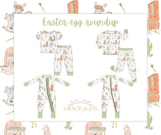 EASTER EGG ROUNDUP BAMBOO PJS