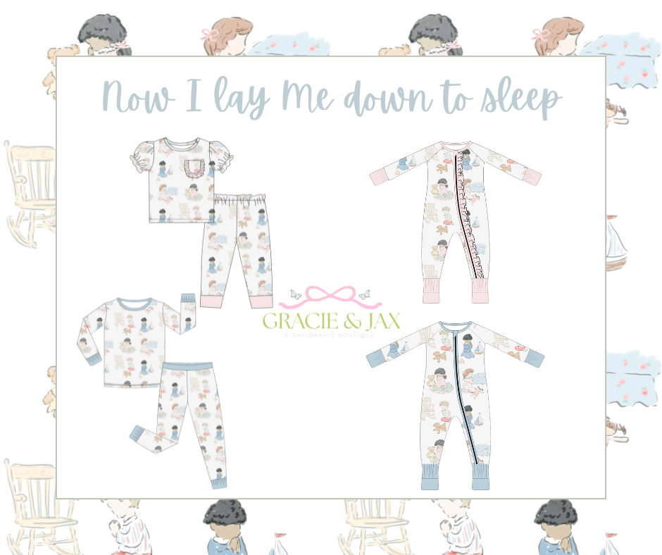 NOW I LAY ME DOWN TO SLEEP BAMBOO PJS