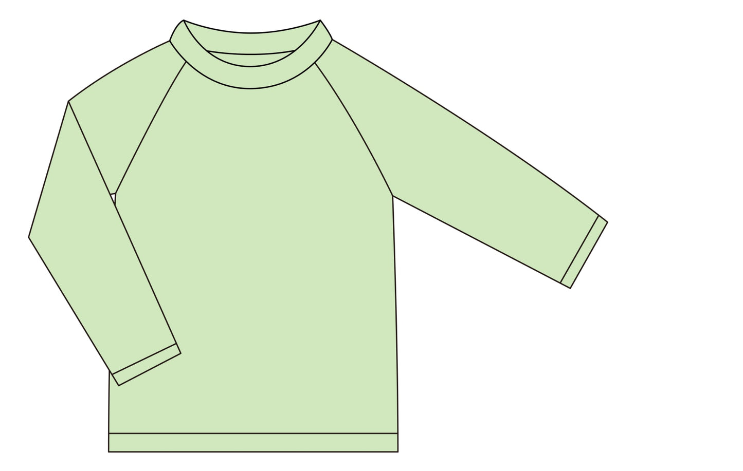Green rash guard FINAL SALE