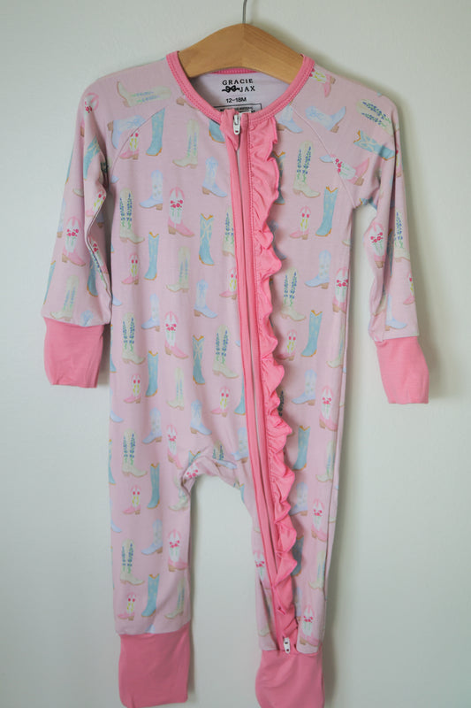 Girly Boots bamboo zippy