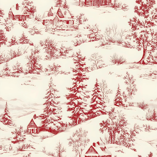 Christmas Vintage Toile