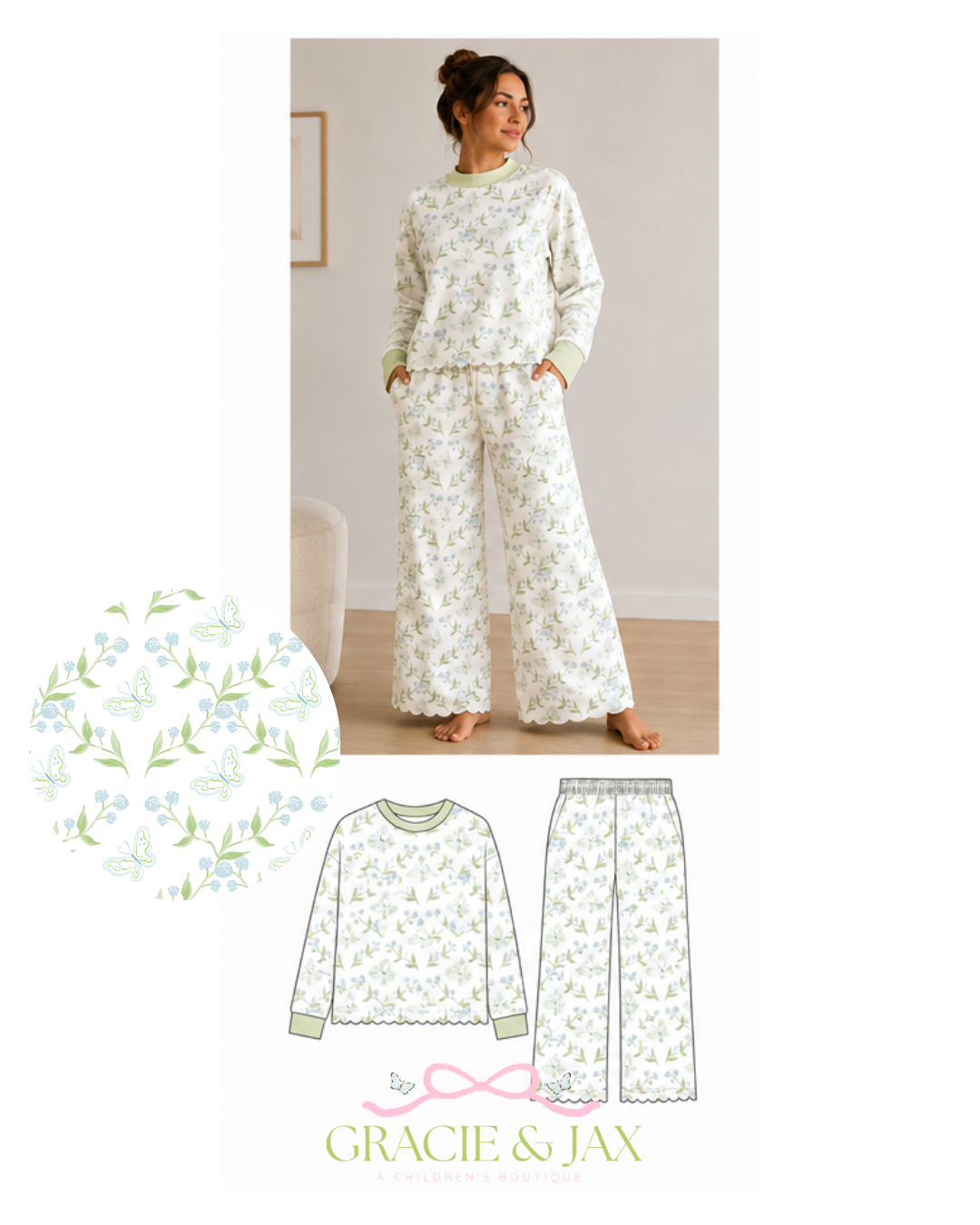 Mom & Me Hydrangeas & Butterflies Set (ETA JAN)