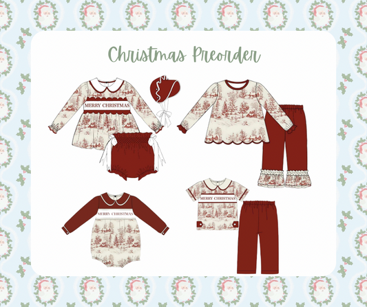 Christmas Vintage Toile