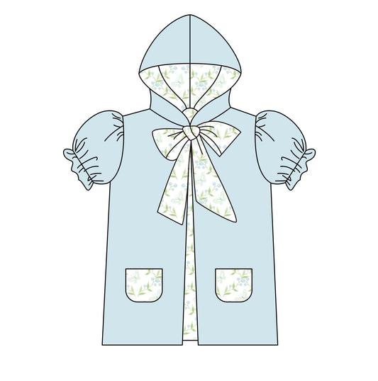 butterflies and hydrangeas towel cover up