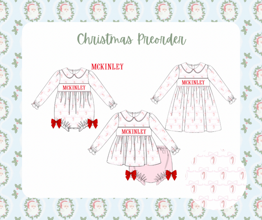 Candy Cane Bows