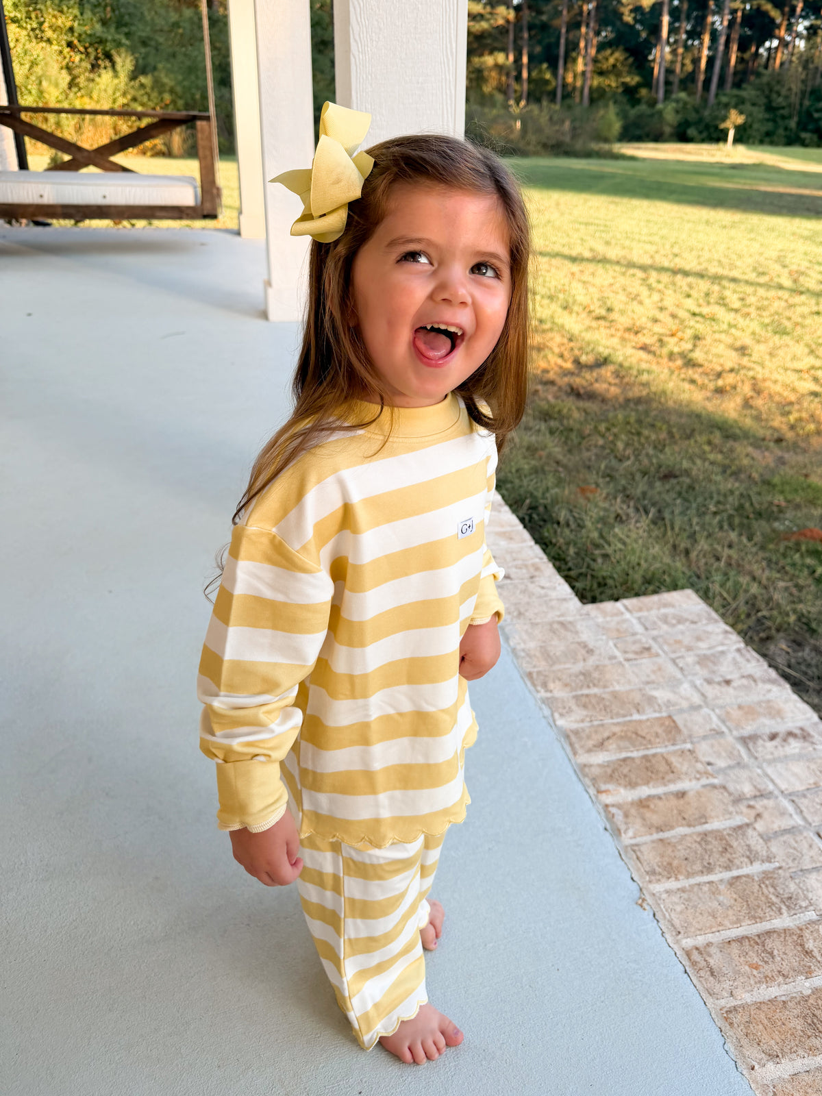 Mom & Me Yellow Stripe Set (ETA JAN)