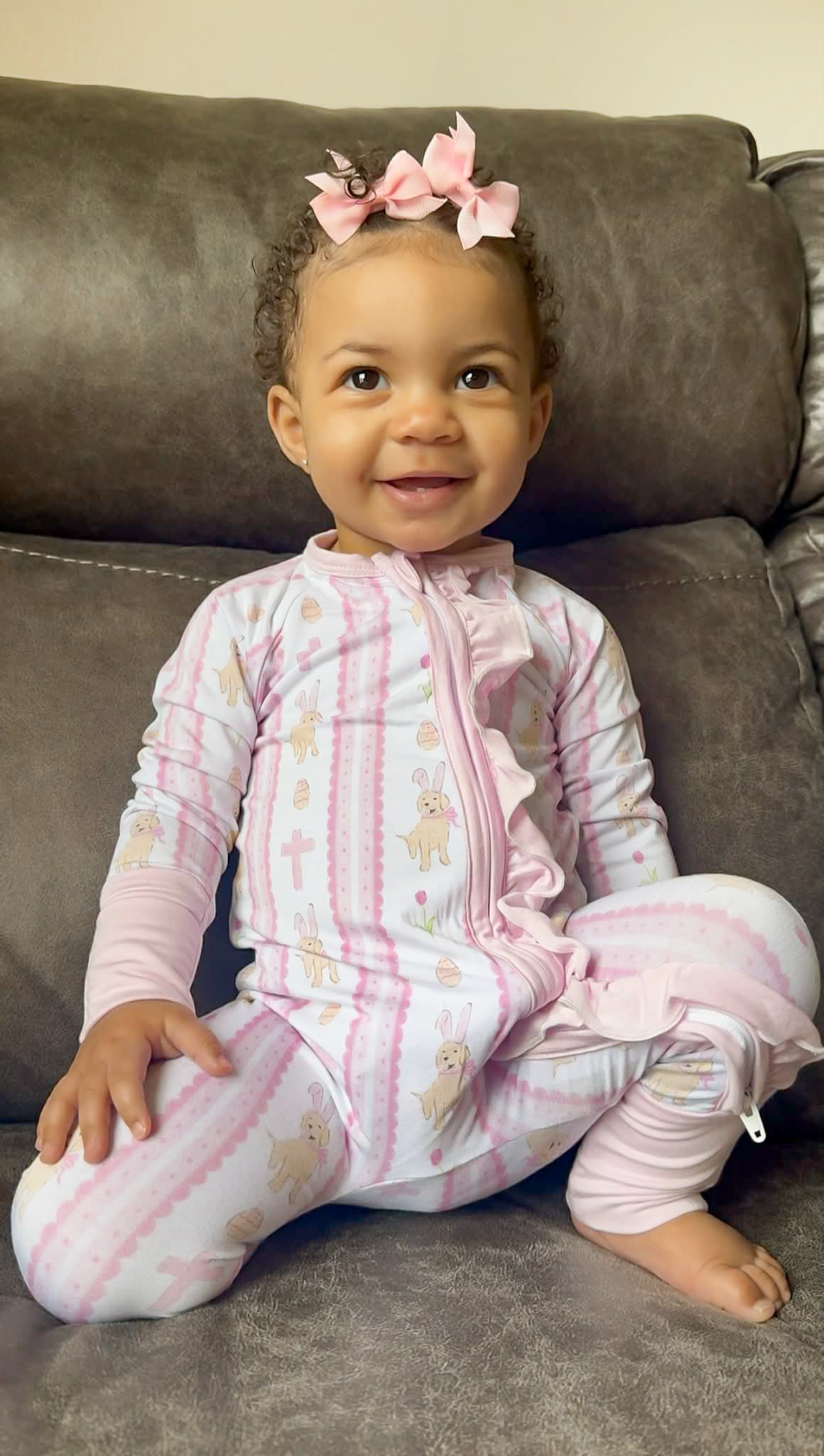 Easter Pups Bamboo Zippy