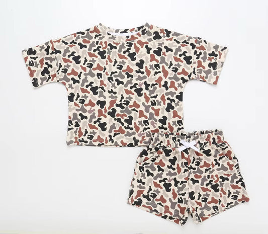 Camo short set