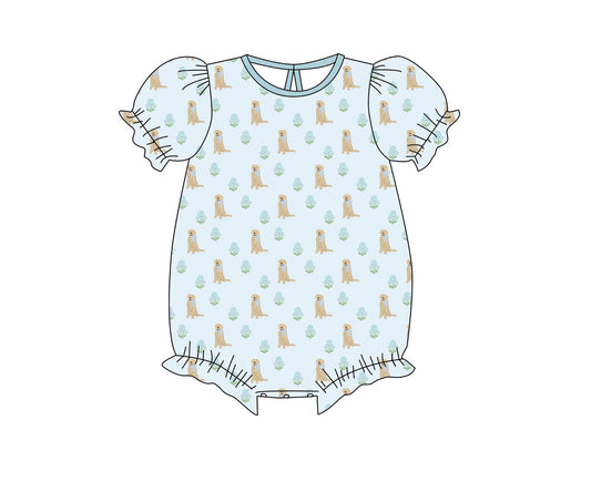 Girl's Floral Golden bubble