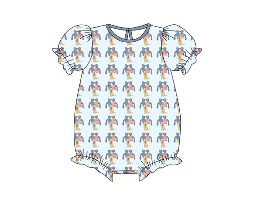 Patriotic Golden Bubble (Girls)