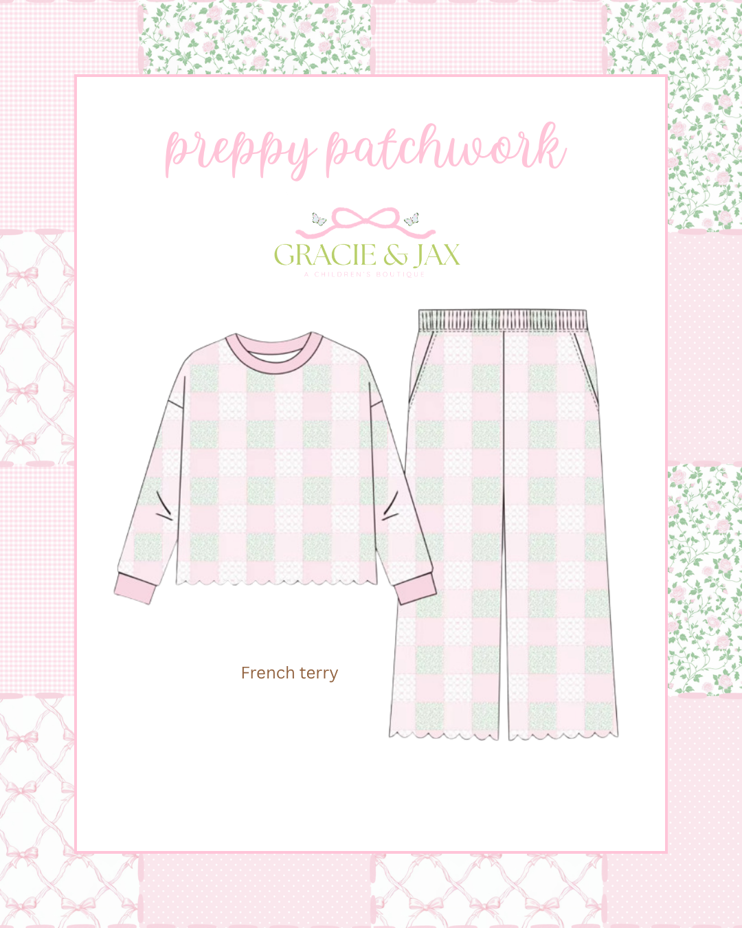 Preppy Patchwork Mom & Me Set (ETA Jan)