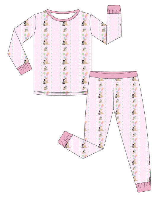 girls birthday pups set