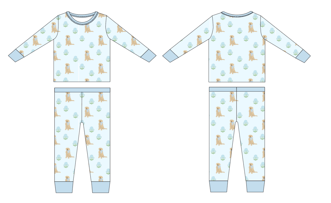 Floral Golden Bamboo set