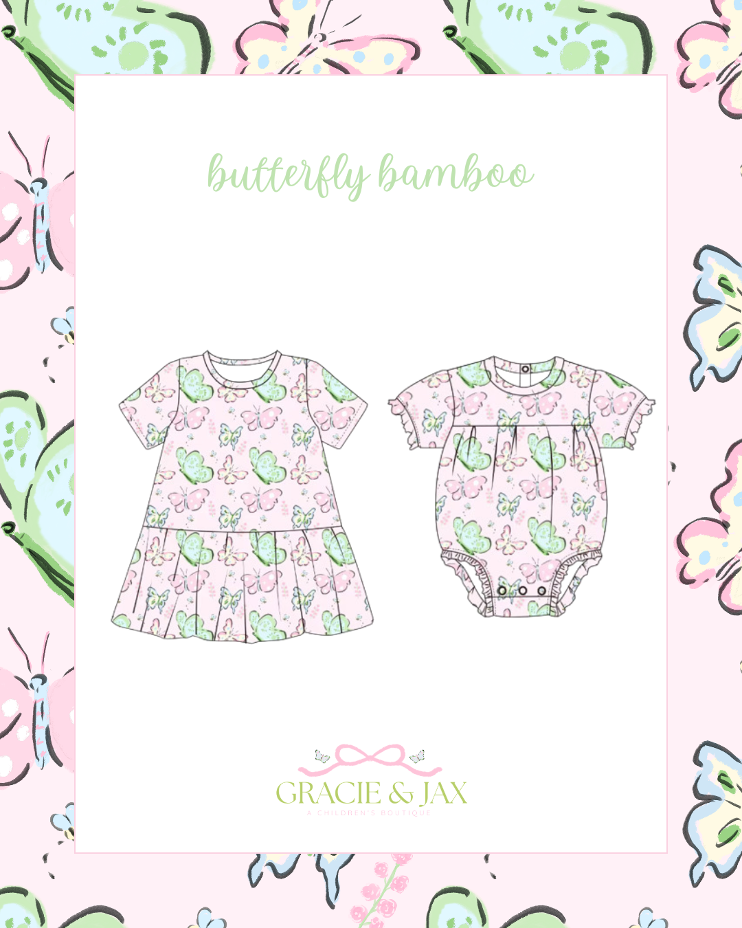 Spring Blooms Butterfly Bamboo Bubble