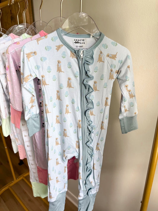 Floral Golden Bamboo Zippy
